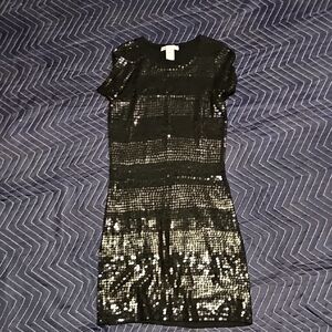 Black Sequin Dress
